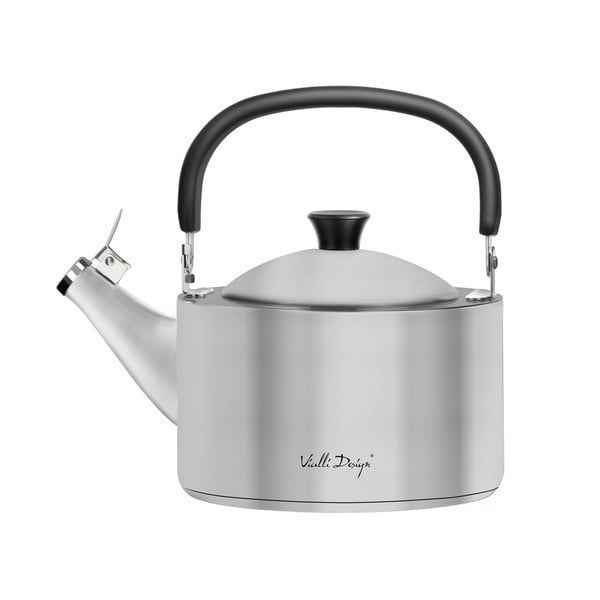 Матиран чайник от неръждаема стомана с бутало , 1,5 л Diamante - Vialli Design