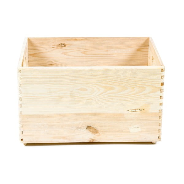 Кутия за съхранение от борова дървесина Custom, 40 x 30 x 23 cm - Compactor-image-1