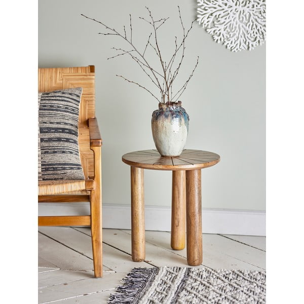 Кръгла странична масичка от масивно манго ø 40 cm Stella – Bloomingville-image-4