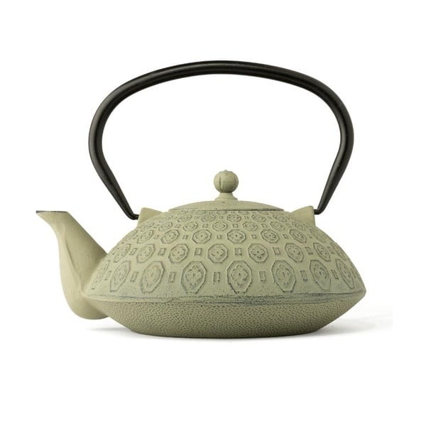 Зелен чугунен чайник с цедка за насипен чай Yinan, 1,2 л - Bredemeijer