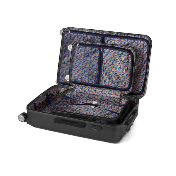 Комплект от 2 пътнически куфара на колелца Liliya - Teddy Bear-image-4