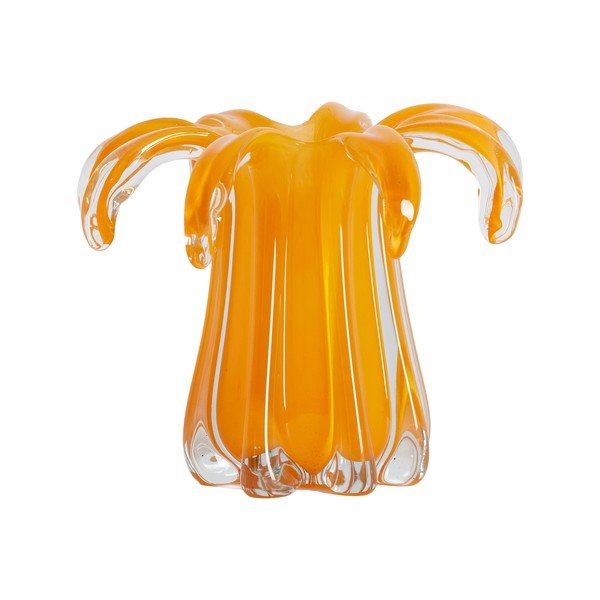 Оранжева стъклена ваза (височина 17 cm) Avenia – Light & Living