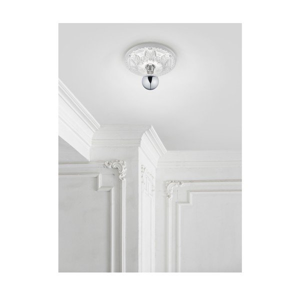 Бяло осветително тяло за таван ø 30 cm Lilly – Trio-image-2