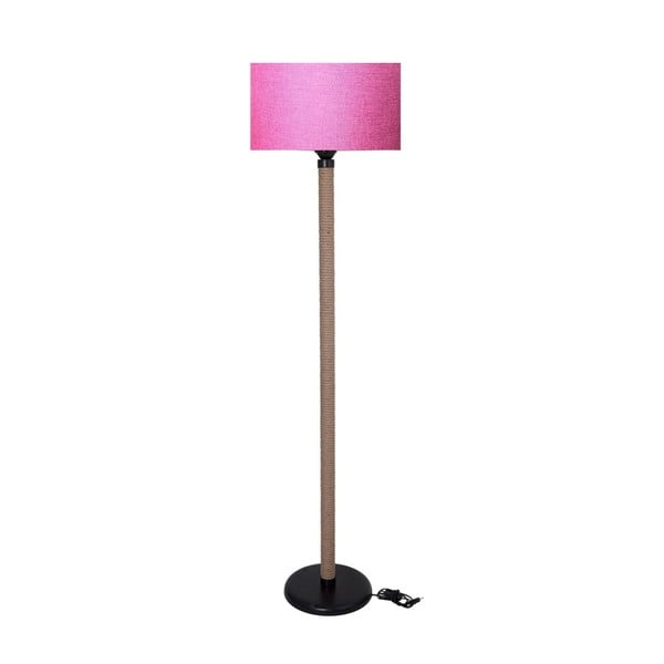 Свободностояща лампа с абажур в цвят фуксия лампа Rope - Kate Louise