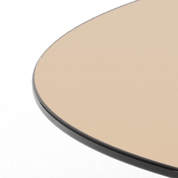 Кафява стъклена кръгла масичка за кафе ø 80 cm Samos – Actona-image-4