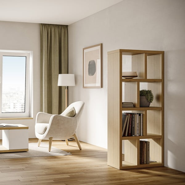 Библиотека от декор от дъб  естествена 70x159 cm Berlin – TemaHome-image-1