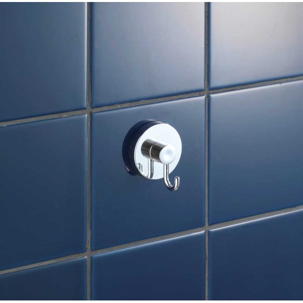 Самозадържащи се пластмасови куки в комплект от 2 броя в блестящо сребристо Vacuum-Loc - Wenko-image-2