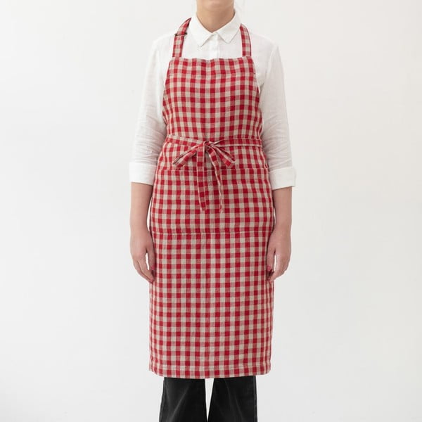 Ленена престилка Red Gingham – Linen Tales