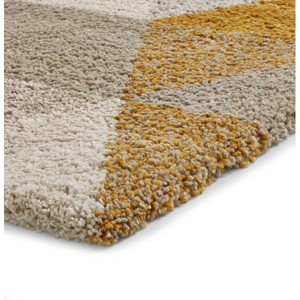 Жълт и бежов килим Royal Nomadic Angles, 160 x 220 cm - Think Rugs-image-4