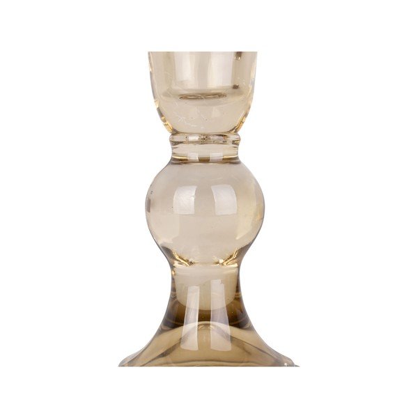 Светлокафяв стъклен свещник Art Glass Art - PT LIVING-image-2