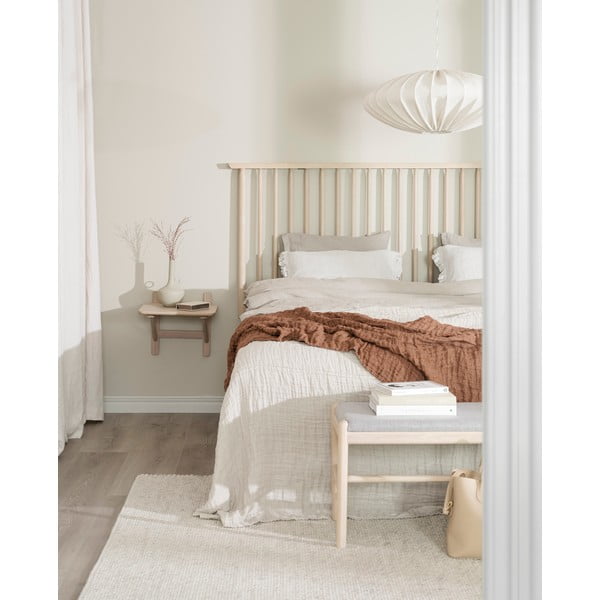 Нощно шкафче в дъбов декор с рафтове Camrose - Rowico-image-2