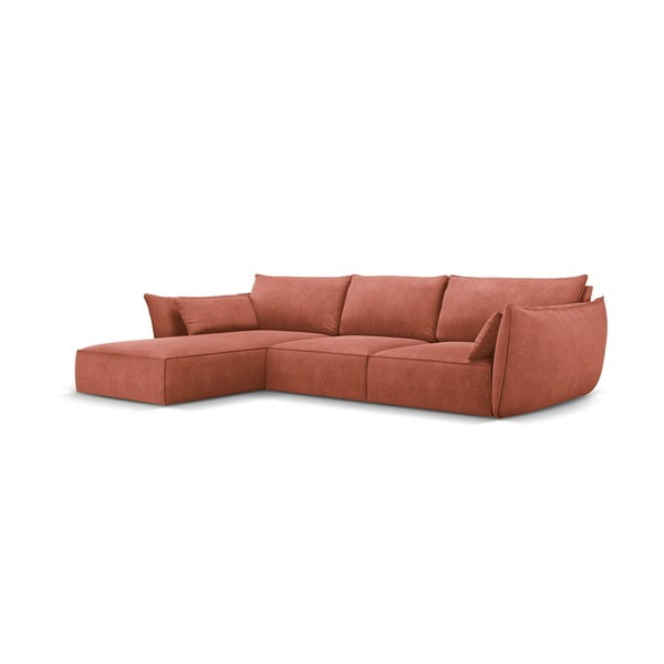 Червен ъглов диван (ляв ъгъл) Vanda - Mazzini Sofas-image-2