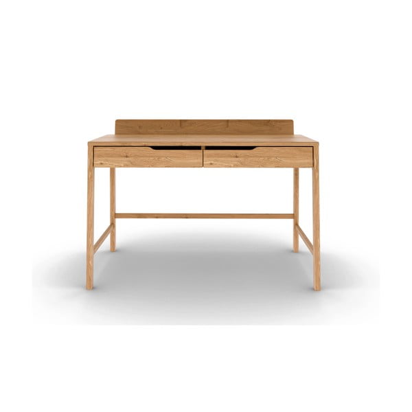 Работна маса от масивен дъб 65x120 cm Twig – The Beds