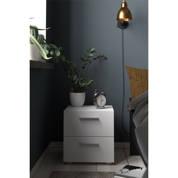 Бяло нощно шкафче Pepe - Tvilum-image-1