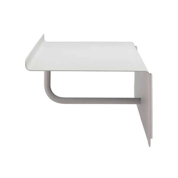 Светлосива стоманена стенна закачалка с рафт 21,5 cm A-Coat – Zone-image-4