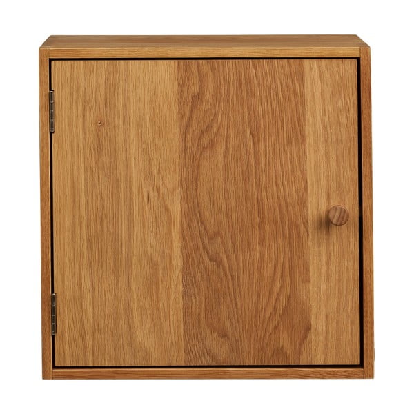 На няколко нива стенен рафт от масивен дъб в естествен цвят 18 cm Townsville – House Nordic