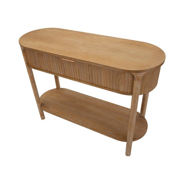 Конзолна маса от масивна ела в естествен цвят 40x110 cm Gothenburg – Mauro Ferretti-image-3