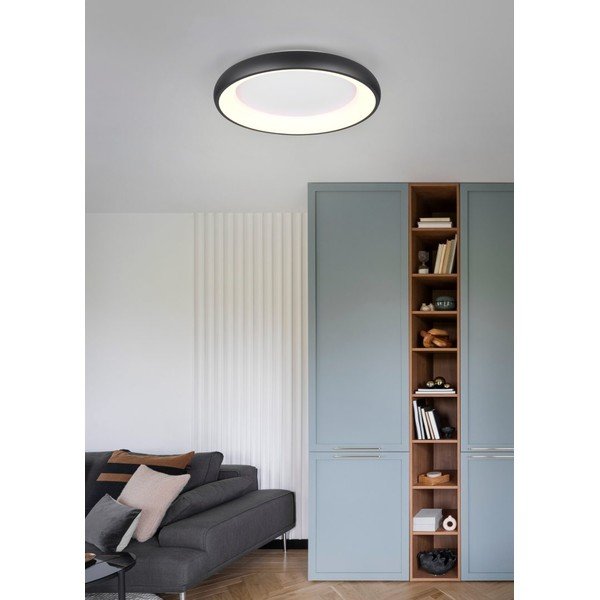 Черно LED затъмняващо се осветително тяло за таван Cardona – Trio-image-1