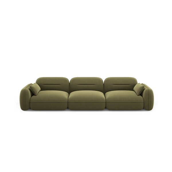 Зелен кадифен диван 320 cm Audrey – Interieurs 86
