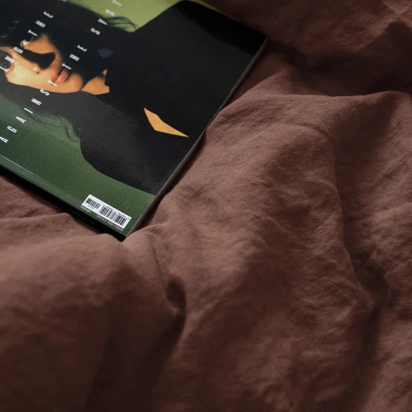 Ленена  калъфка за възглавница 50x70 cm Chocolate – Linen Tales-image-3