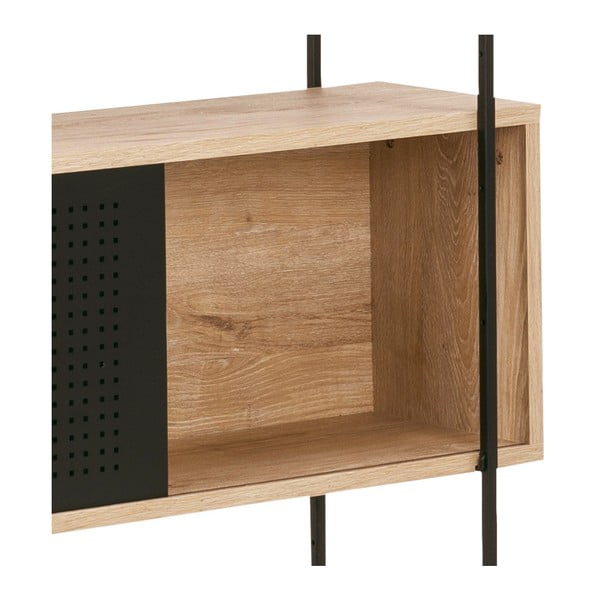 Черна етажерка за книги в дъб 172x188 cm Angus - Actona-image-4