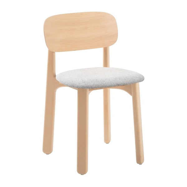 Комплект от 2 букови трапезни стола със сива седалка Miko - Bonami Selection