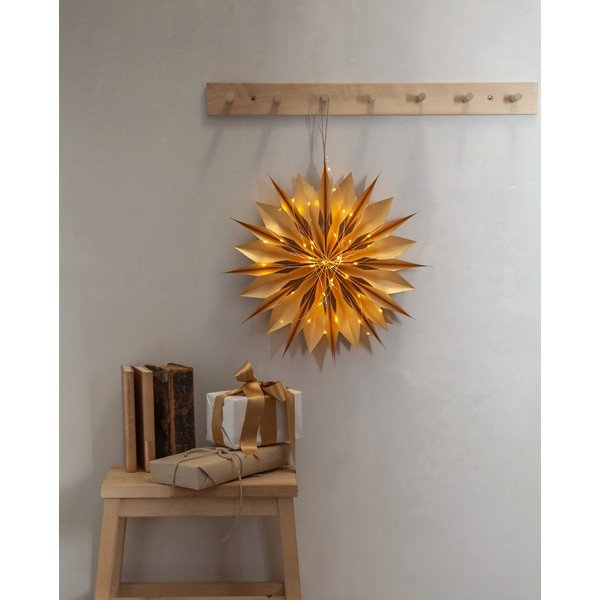 Коледна светлинна украса в златист цвят ø 45 cm Flinga - Star Trading-image-2