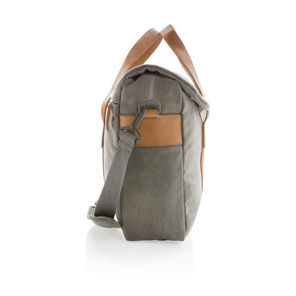 Сива платнена чанта за лаптоп 15,6'' XD Collection, 16 л - XD Collection-image-3