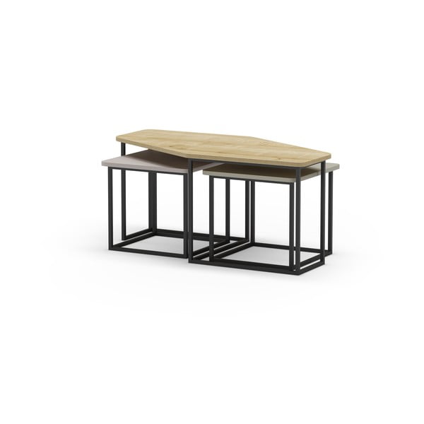 Масички за кафе в комплект от 3 бр. 60x111,5 cm Zoya – Marckeric-image-4