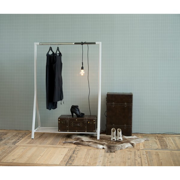 Бял метален стелаж за дрехи Brent - Actona-image-1