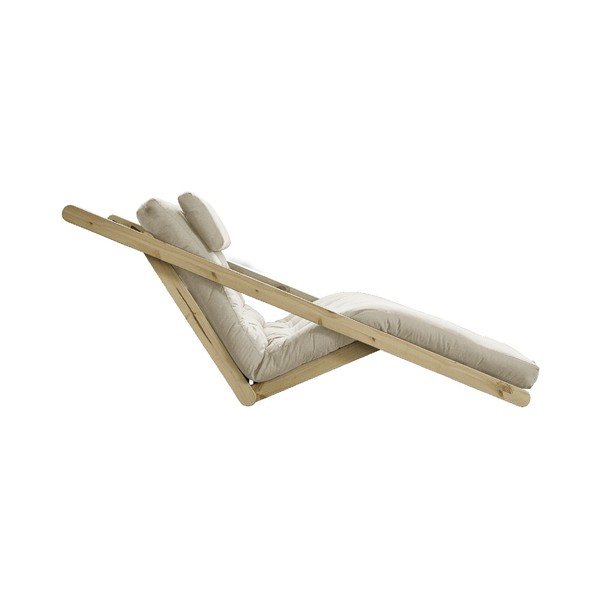 Двуместен променлив шезлонг Figo Natural Clear/Beige - Karup Design-image-3