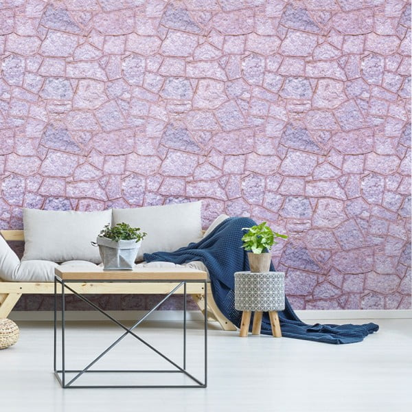 Стикер за стена Материали за стена Камъни от Полинезия, 40 x 40 cm - Ambiance