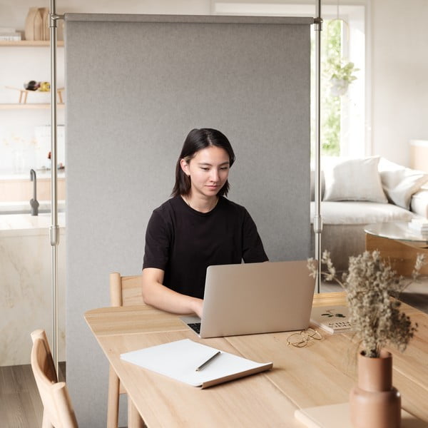 Стоманена разделителна рамка за завеса в сребрист цвят Anywhere – Umbra-image-3