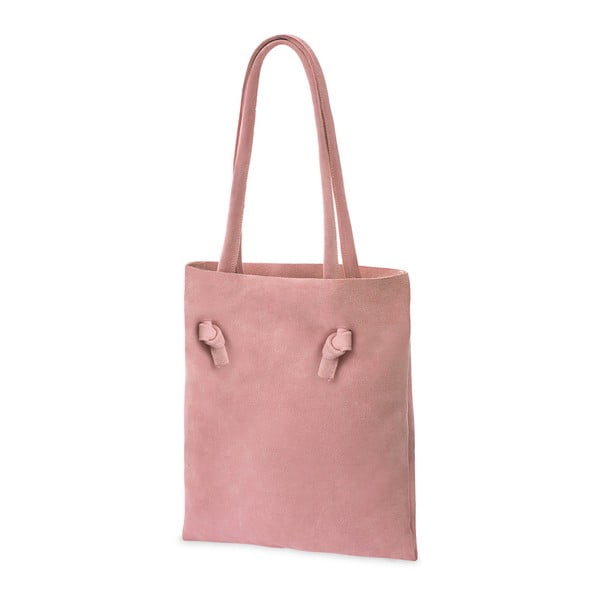 Розова кожена чанта Tegula - Woox