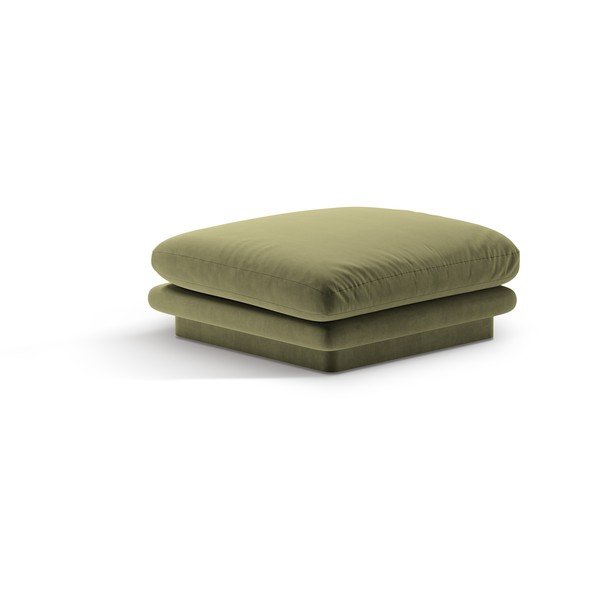 Светлозелена кадифена табуретка Torino – Micadoni 