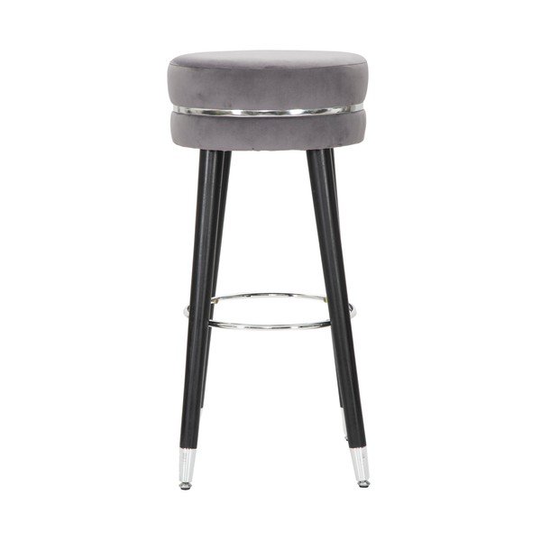 Сив тапициран бар стол (височина на седалката 74 cm) Paris – Mauro Ferretti-image-1