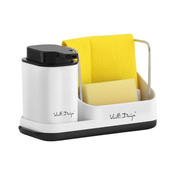 Бял комплект за миене на съдове - Vialli Design-image-2