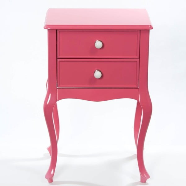 Odkládací stolek Bourbon Pink, 46x33x70 cm