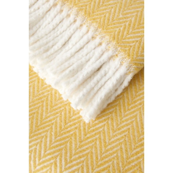 Меденожълто одеяло със съдържание на памук , 140 x 180 cm Skyline - Euromant-image-1
