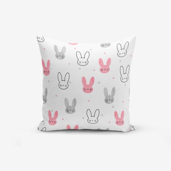 Калъфка за възглавница със смес от памук Little Rabbits, 45 x 45 cm - Minimalist Cushion Covers