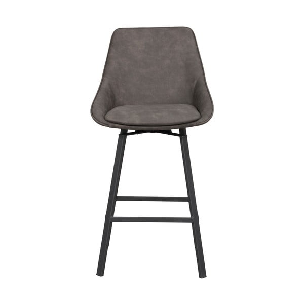 Сиви бар столове в комплект от 2 бр. (височина на седалката 65 cm) Alison – Rowico-image-3