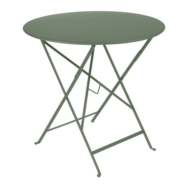 Šedozelený zahradní stolek Fermob Bistro, ⌀ 77 cm