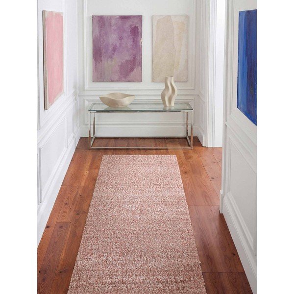 Сиво-розова ръчно изработена пътека от букле 80x200 cm Notting Hill Portobello – Ted Baker-image-1