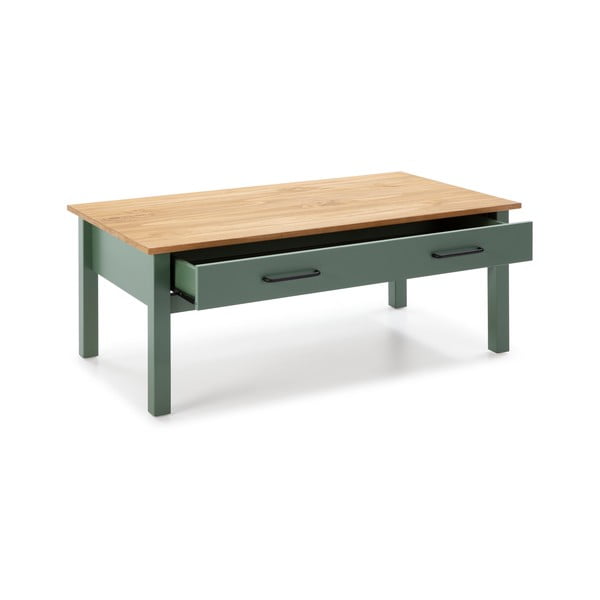 Зелена дървена маса за кафе Miranda - Marckeric-image-4