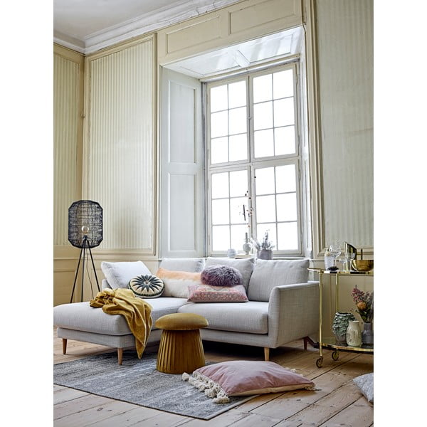 Табуретка в цвят горчица Roberta - Bloomingville-image-2