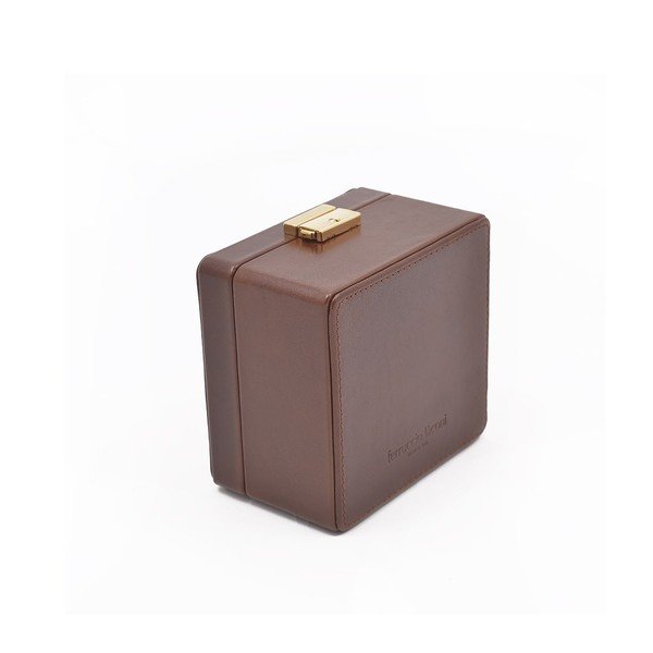 Kožený box na hodinky Ferruccio Laconi Coffee-image-1