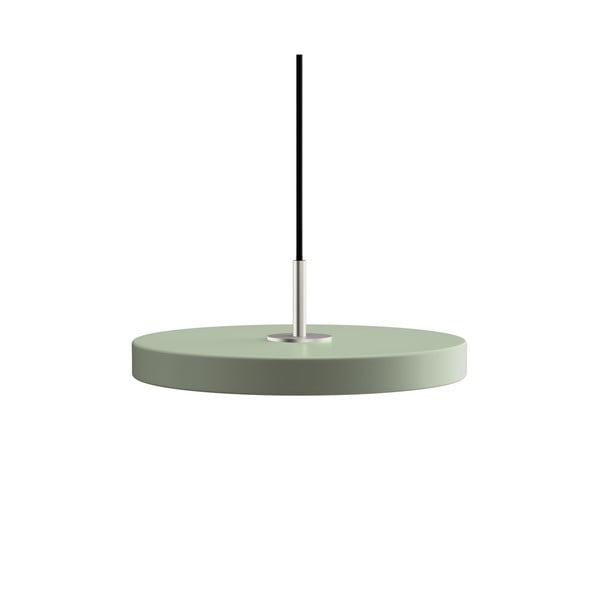 Светлозелено LED висящо осветително тяло с метален абажур ø 31 cm Asteria Mini – UMAGE
