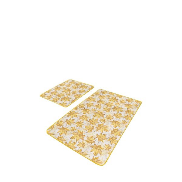 Жълти постелки за баня в комплект от 2 броя 60x100 cm - Mila Home