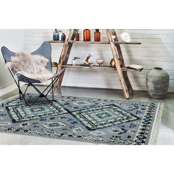 Син килим , 160 x 230 cm Ines - Asiatic Carpets-image-3