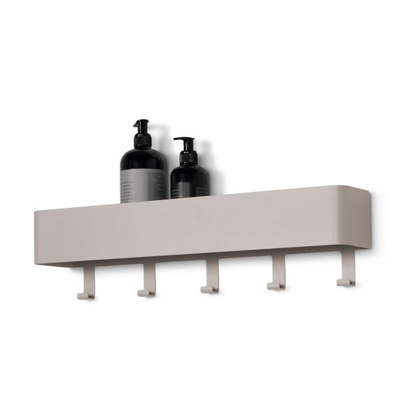 Кафяво-сив стенен стоманен рафт за баня Multi – Spinder Design-image-2